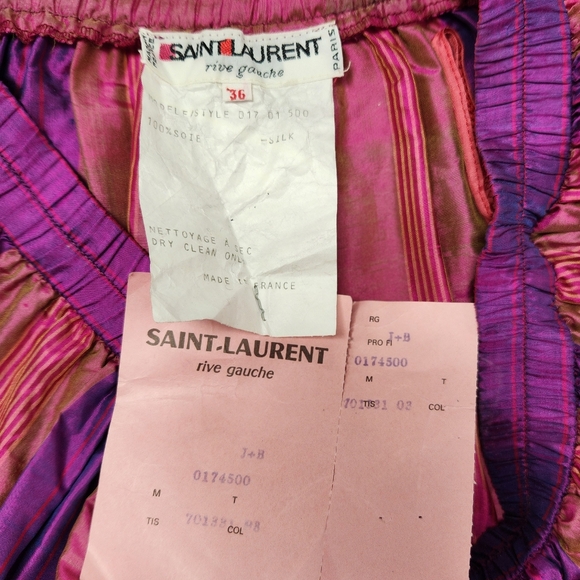 Rare Vintage YSL Rive Gauche 3 piece silk outfit - Picture 3 of 10